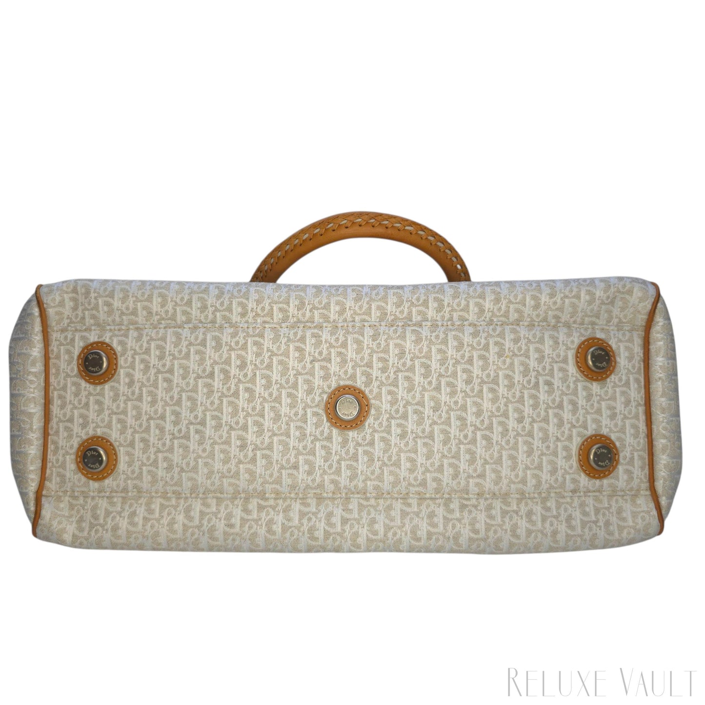 Vintage Large Diorissimo Trotter Canvas My Dior Frame Pocket handbag