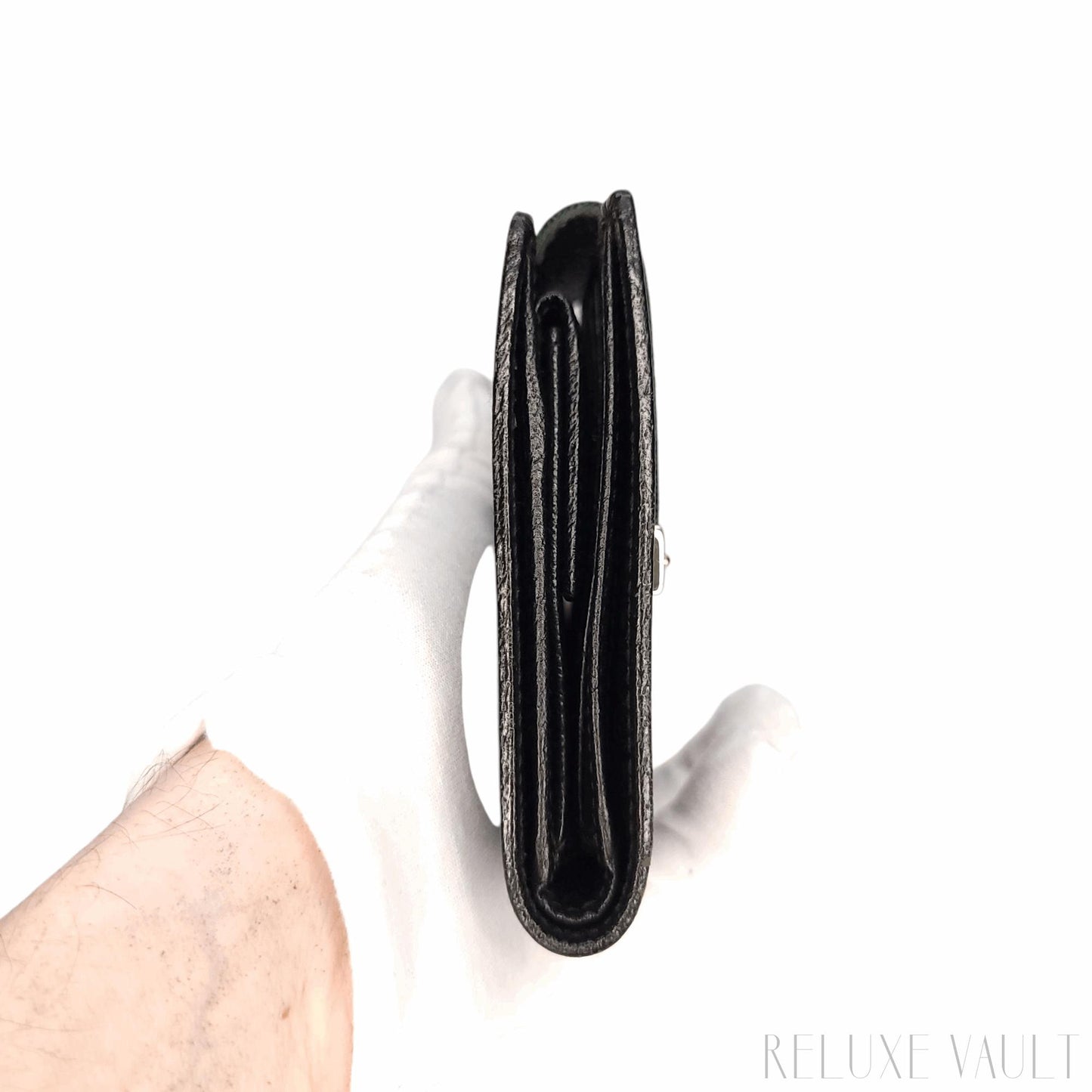 Black GG French Wallet