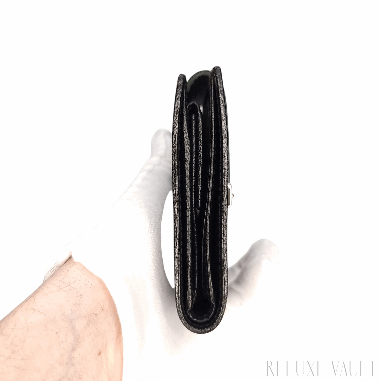 Black GG French Wallet