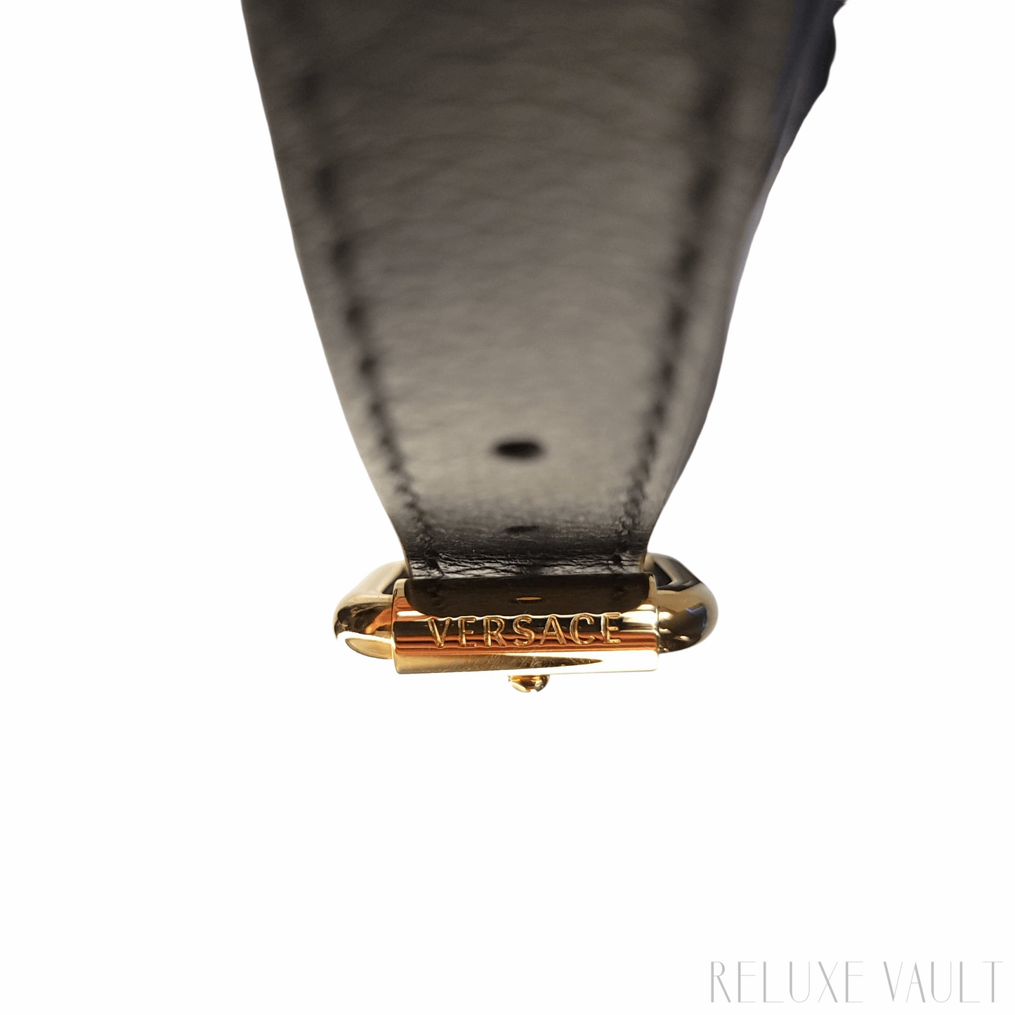 Medusa Leather "La Camera" Crossbody Bag