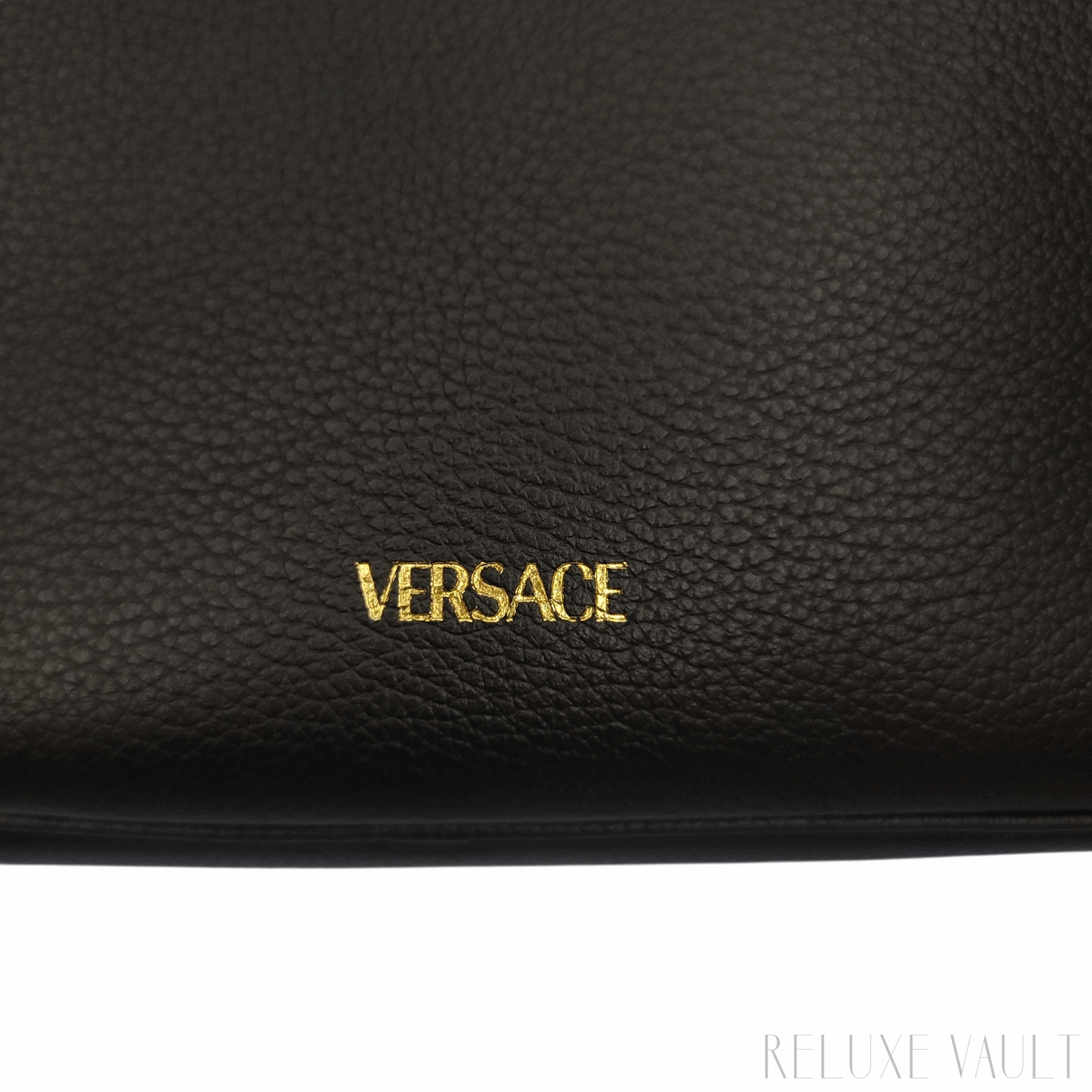 Medusa Leather "La Camera" Crossbody Bag