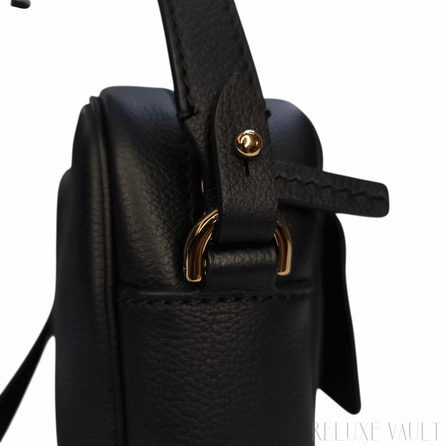 Medusa Leather "La Camera" Crossbody Bag