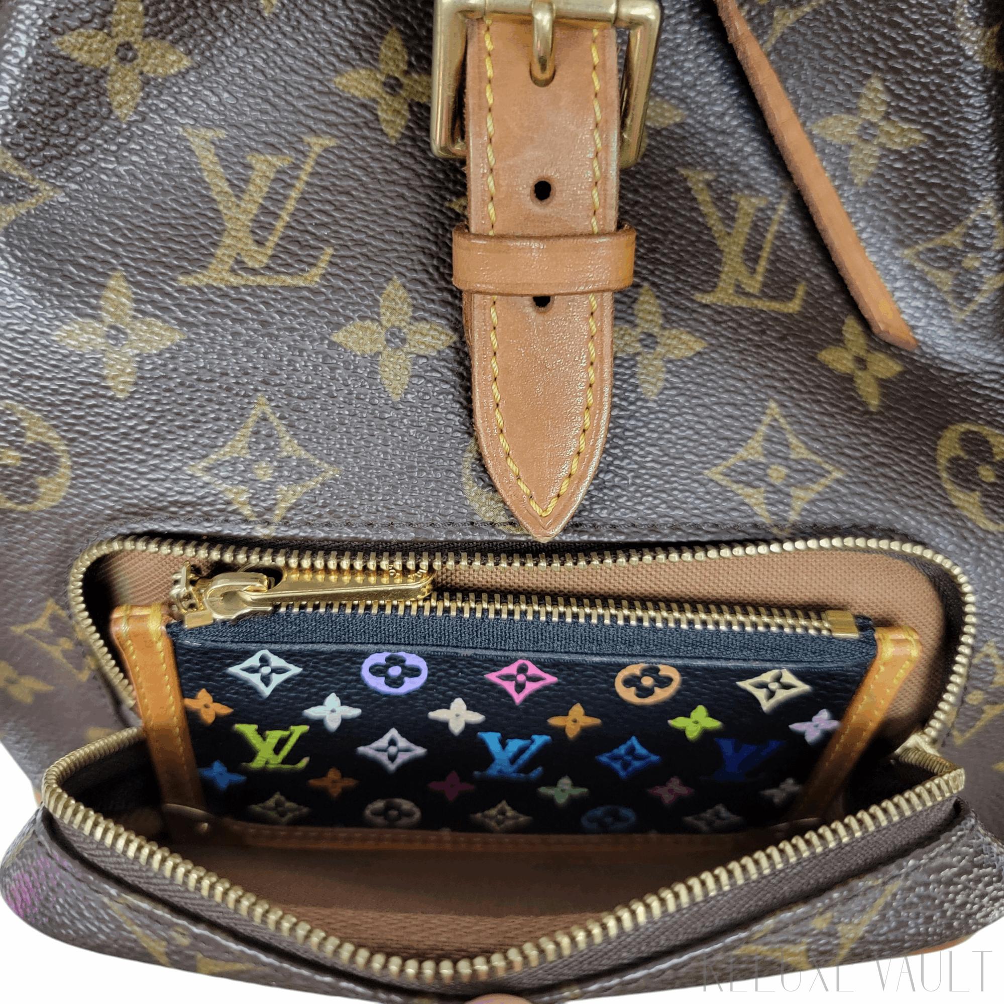 Multicolor Pochette Cles Coin Purse Black