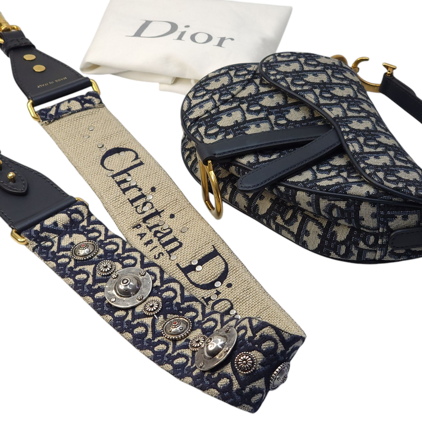 Mini Saddle bag with Studded Strap