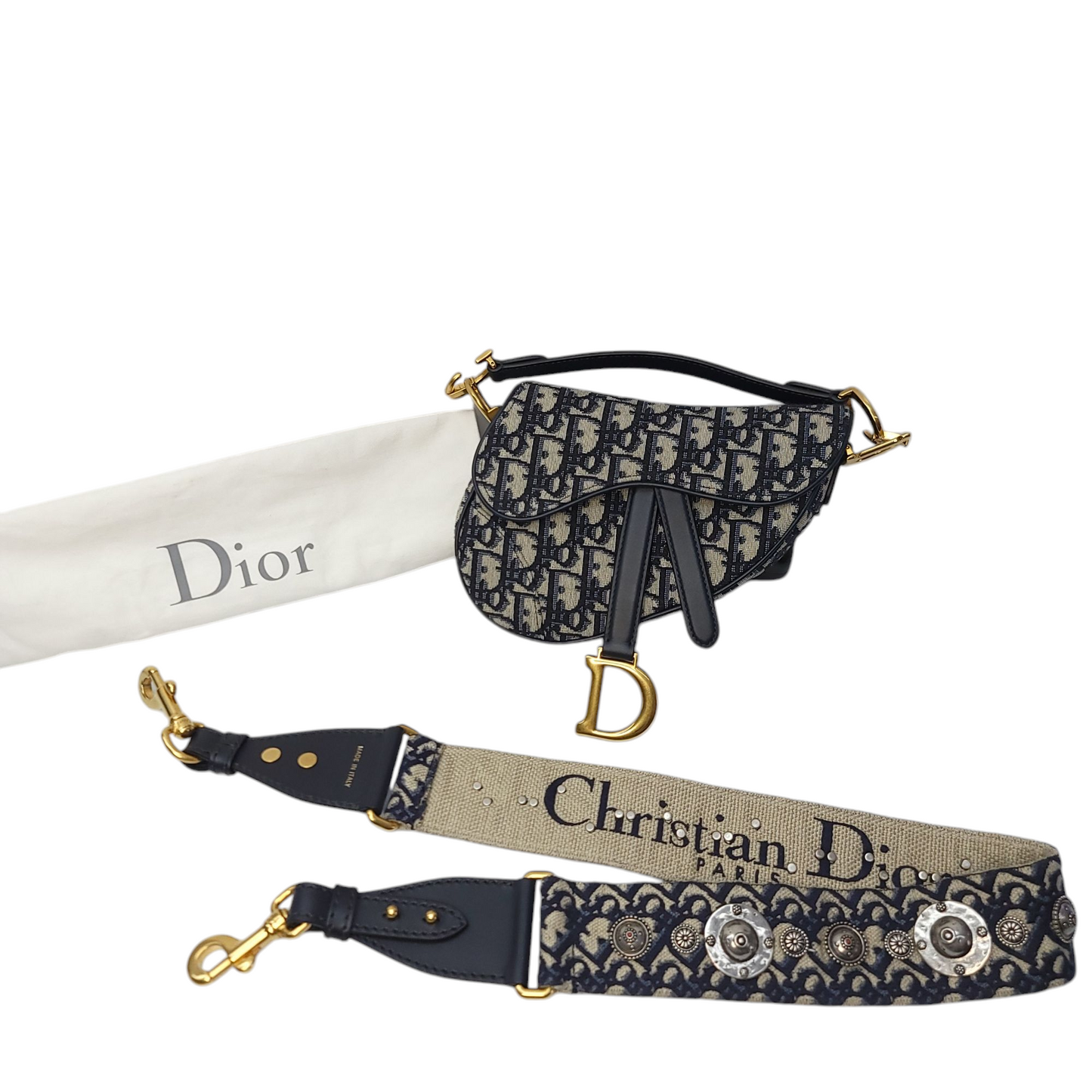 Mini Saddle bag with Studded Strap