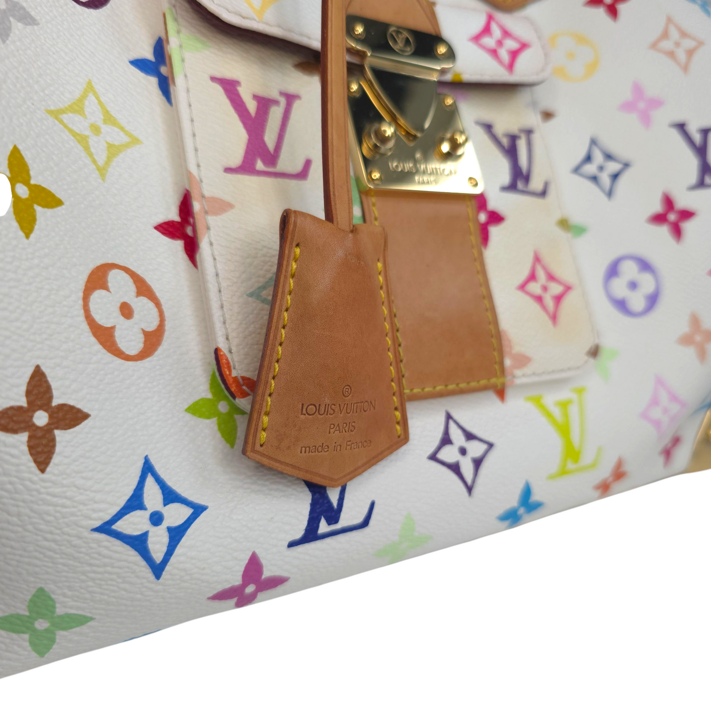 Y2K Speedy 30 Multicolor Monogram White-Louis Vuitton-Reluxe Vault