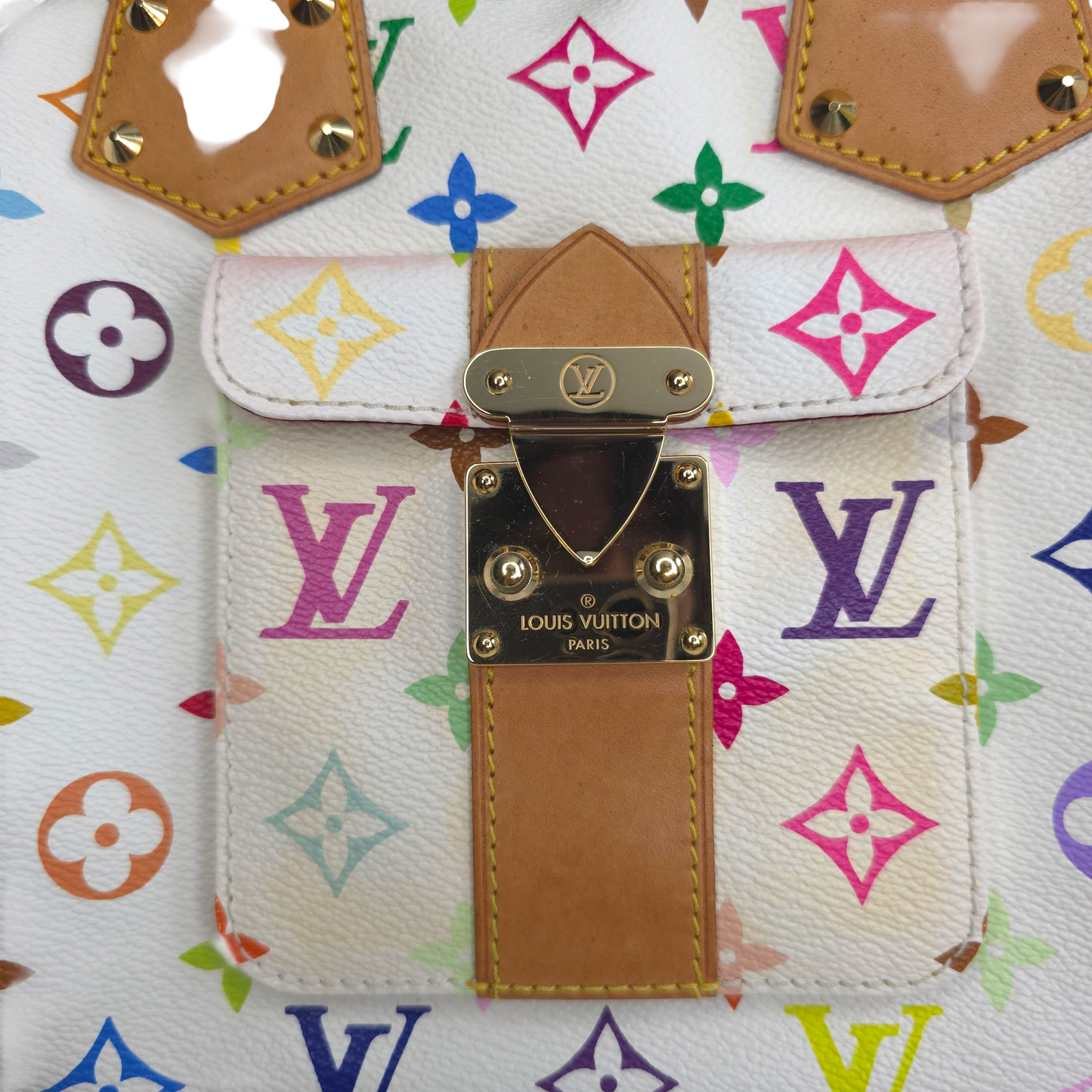 Y2K Speedy 30 Multicolor Monogram White-Louis Vuitton-Reluxe Vault