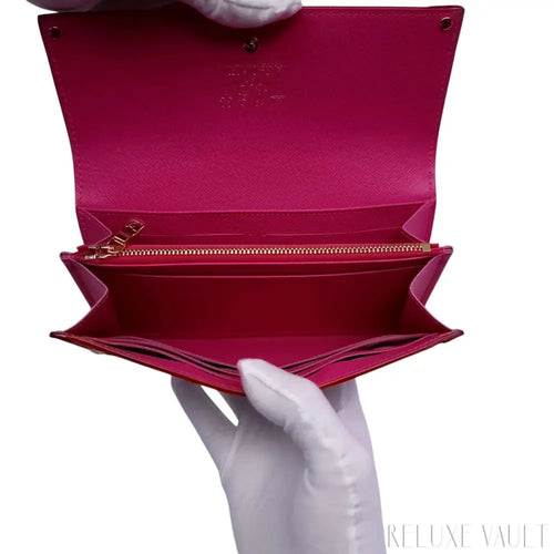 Load image 1 in gallery view. 2025 Louis Vuitton x Takashi Murakami multicolor Sarah Wallet
