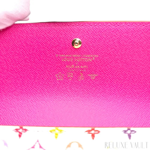 Load image 1 in gallery view. 2025 Louis Vuitton x Takashi Murakami multicolor Sarah Wallet