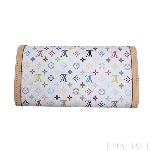Load image 1 in gallery view. 2025 Louis Vuitton x Takashi Murakami multicolor Sarah Wallet