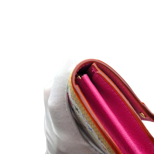 Load image 1 in gallery view. 2025 Louis Vuitton x Takashi Murakami multicolor Sarah Wallet