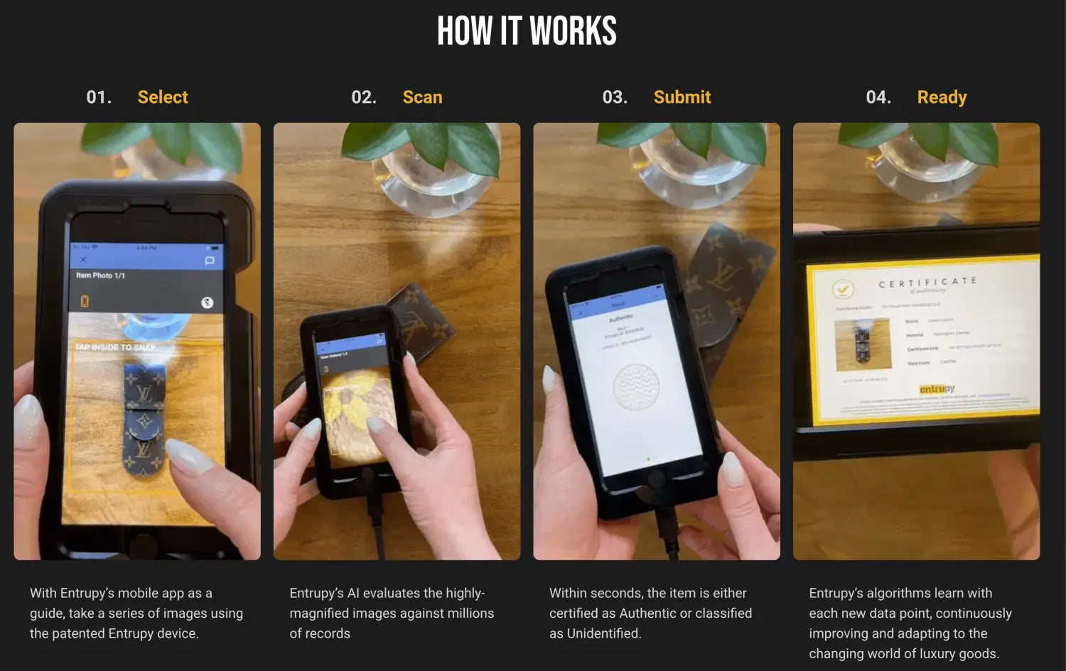Entrupy Authentication Device