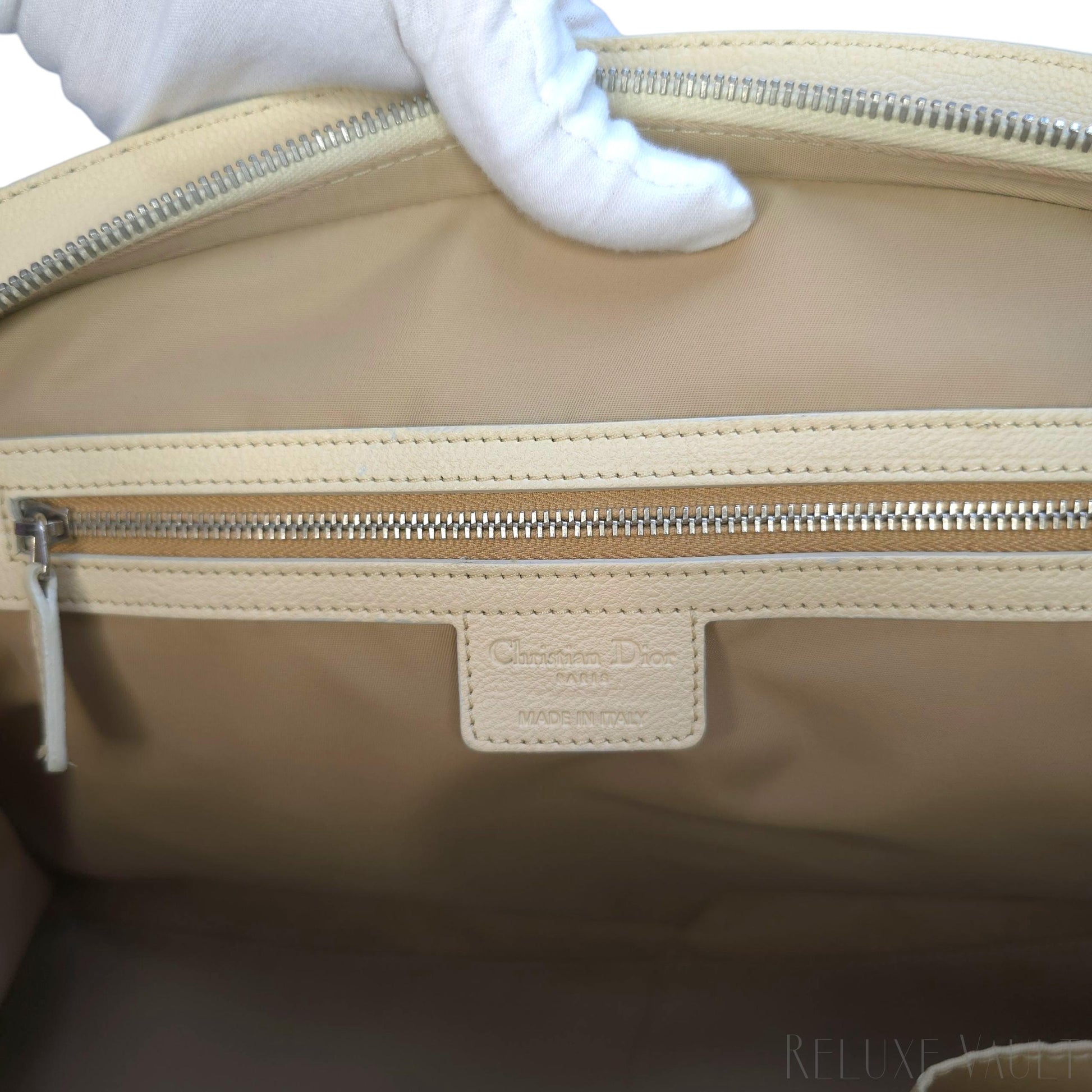 Vintage Large Diorissimo Trotter Canvas My Dior Frame Pocket handbag