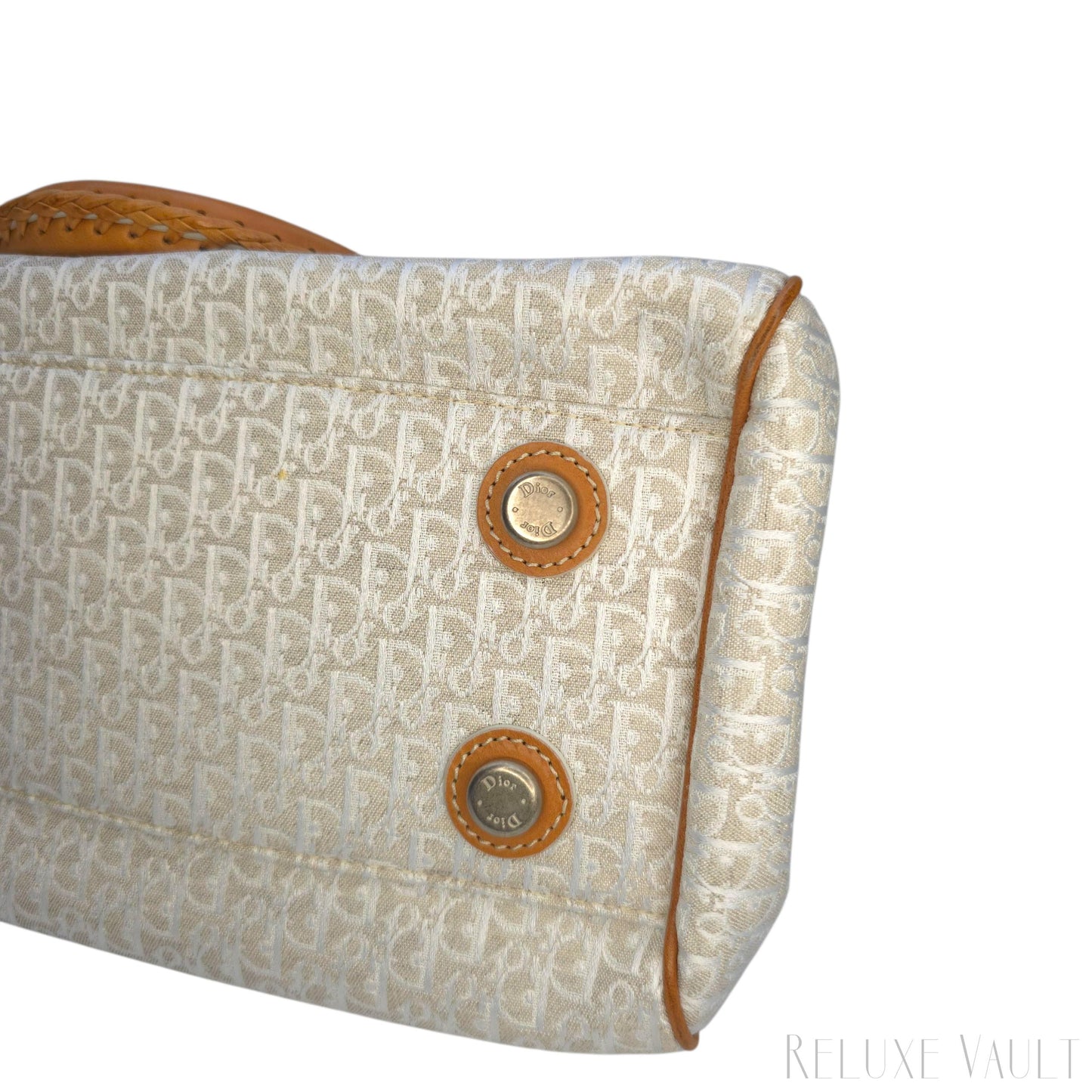 Vintage Large Diorissimo Trotter Canvas My Dior Frame Pocket handbag