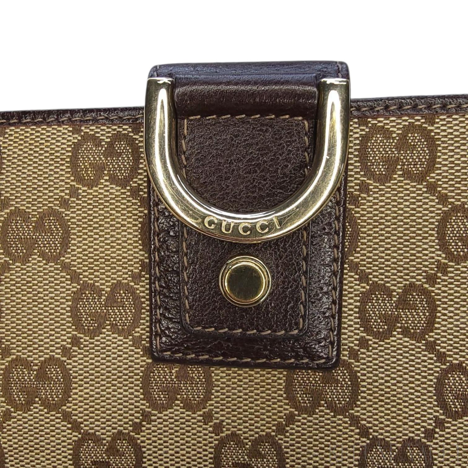 Abbey GG Canvas Continental Wallet