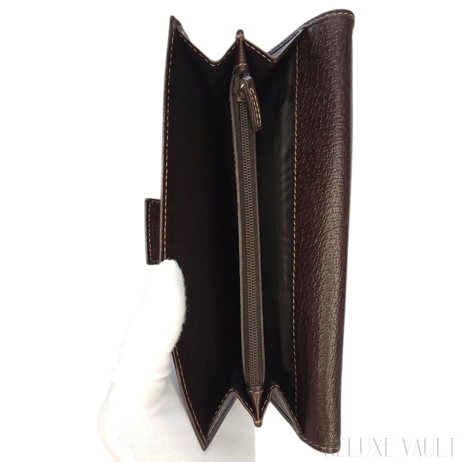 Abbey GG Canvas Continental Wallet