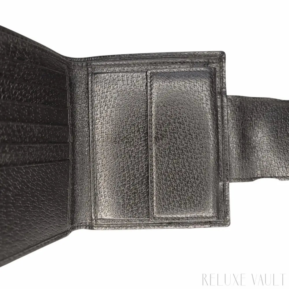 Black GG French Wallet