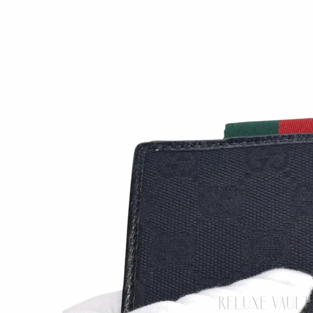 Black GG French Wallet