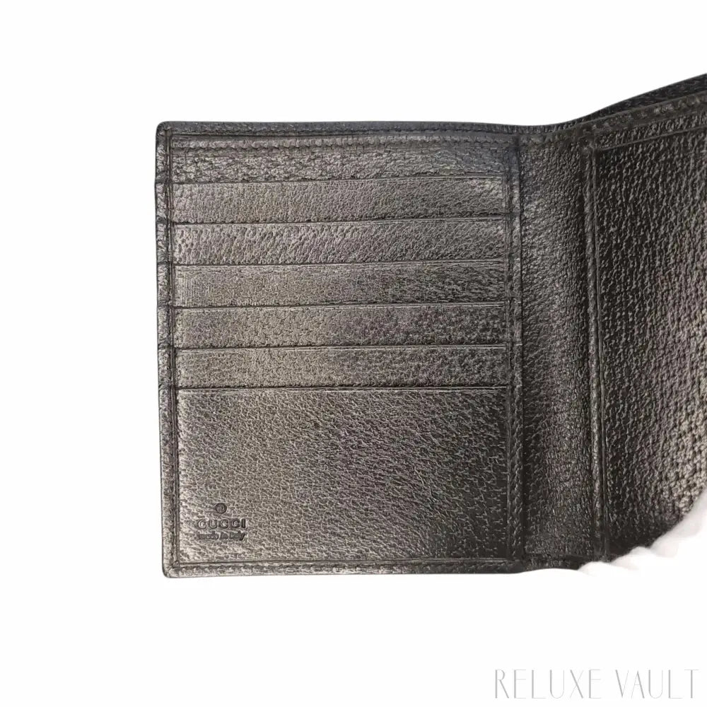 Black GG French Wallet
