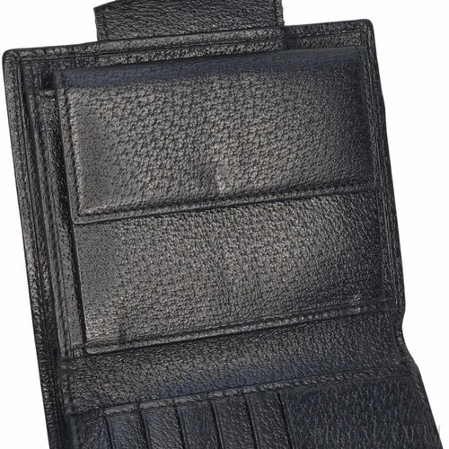 Load image 1 in gallery view. Black GG French Wallet
