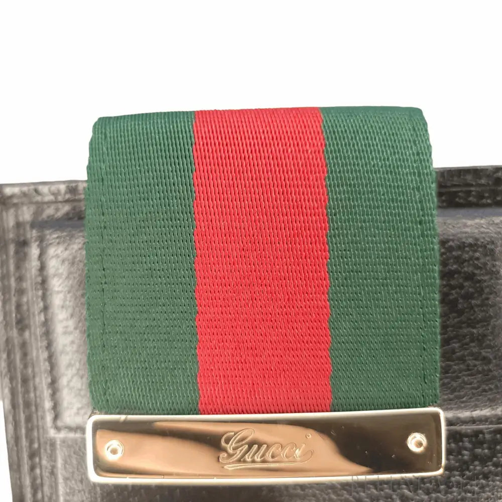 Black GG French Wallet