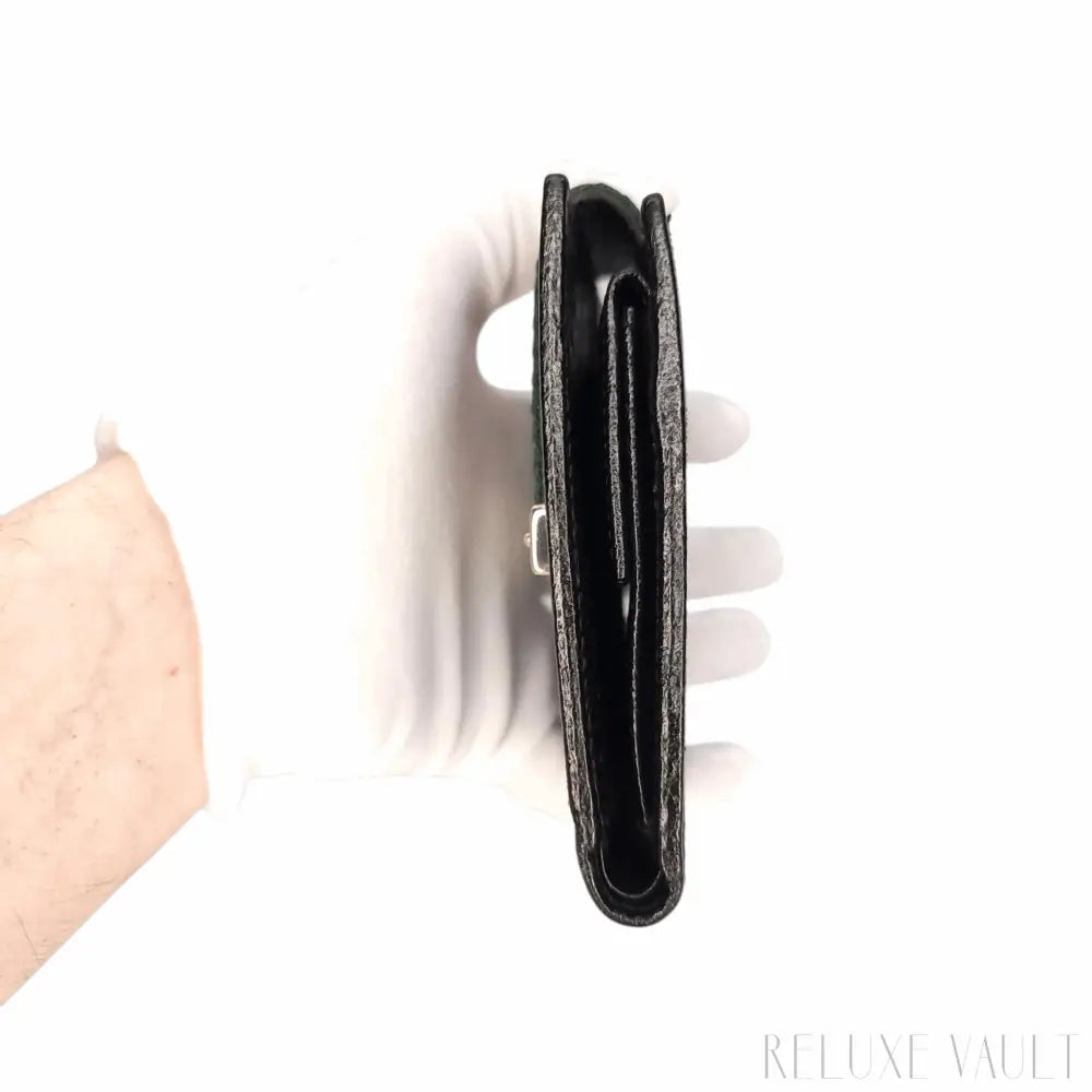 Black GG French Wallet