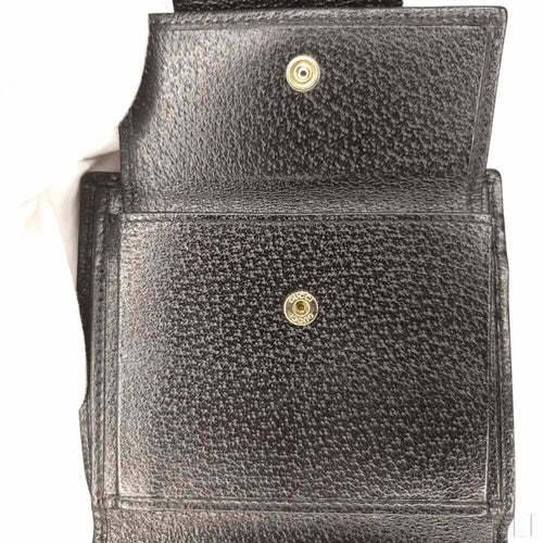 Load image 1 in gallery view. Black GG French Wallet
