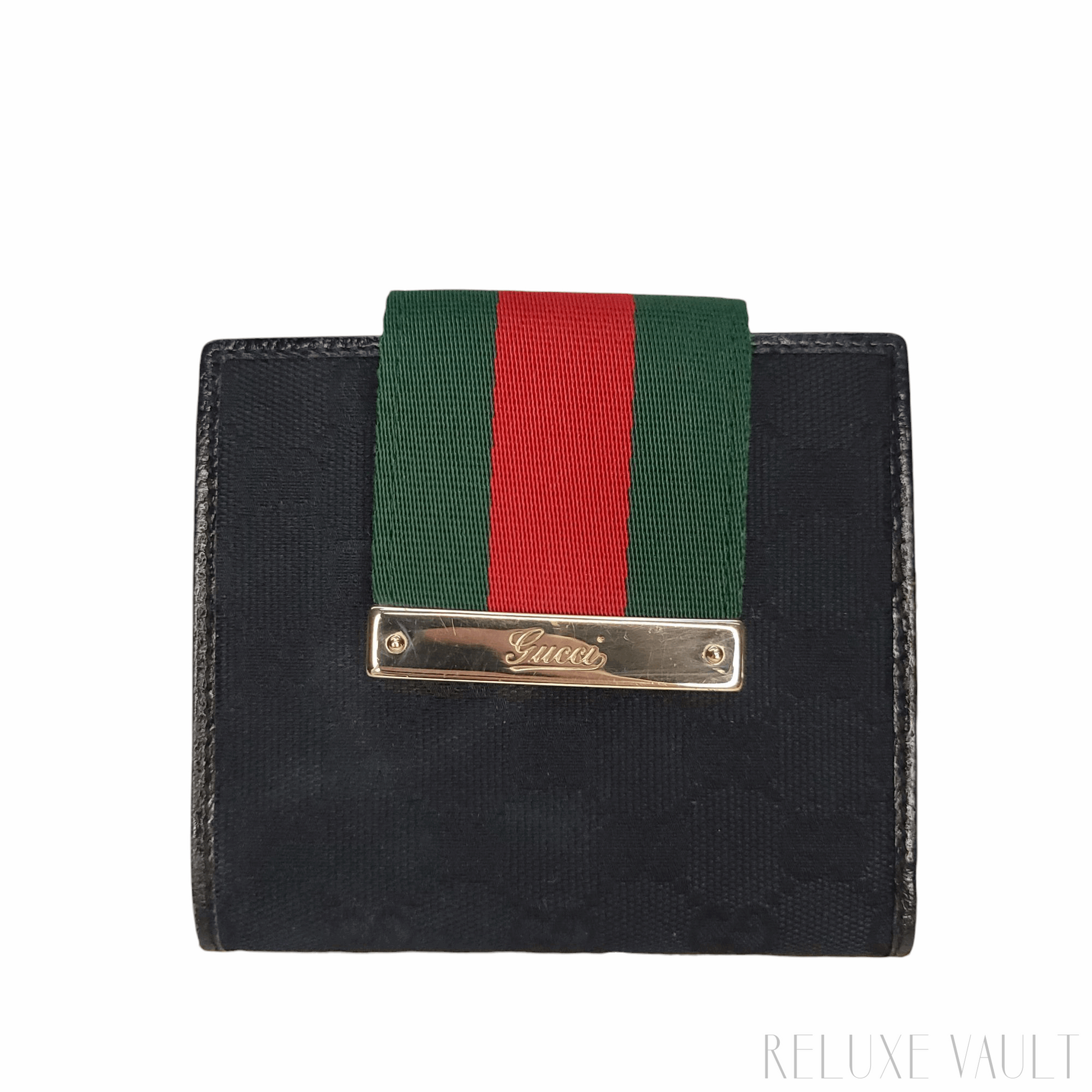 Black GG French Wallet