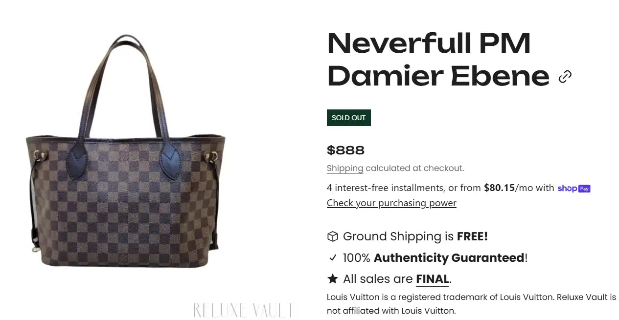 Brown and black checkered leather tote bag with blue leather accents.