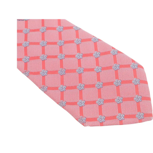 Load image 1 in gallery view. Camellia CC Silk Pink Tie