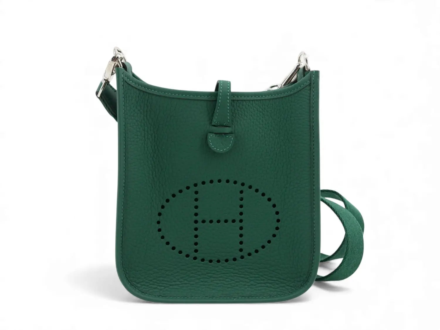 Hermes Evelyne Mini TPM Vert Moyen Clemence Palladium Hardware