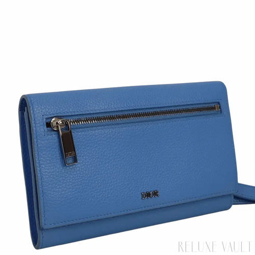 Load image 1 in gallery view. Front Zip Flap Wallet w/ Strap