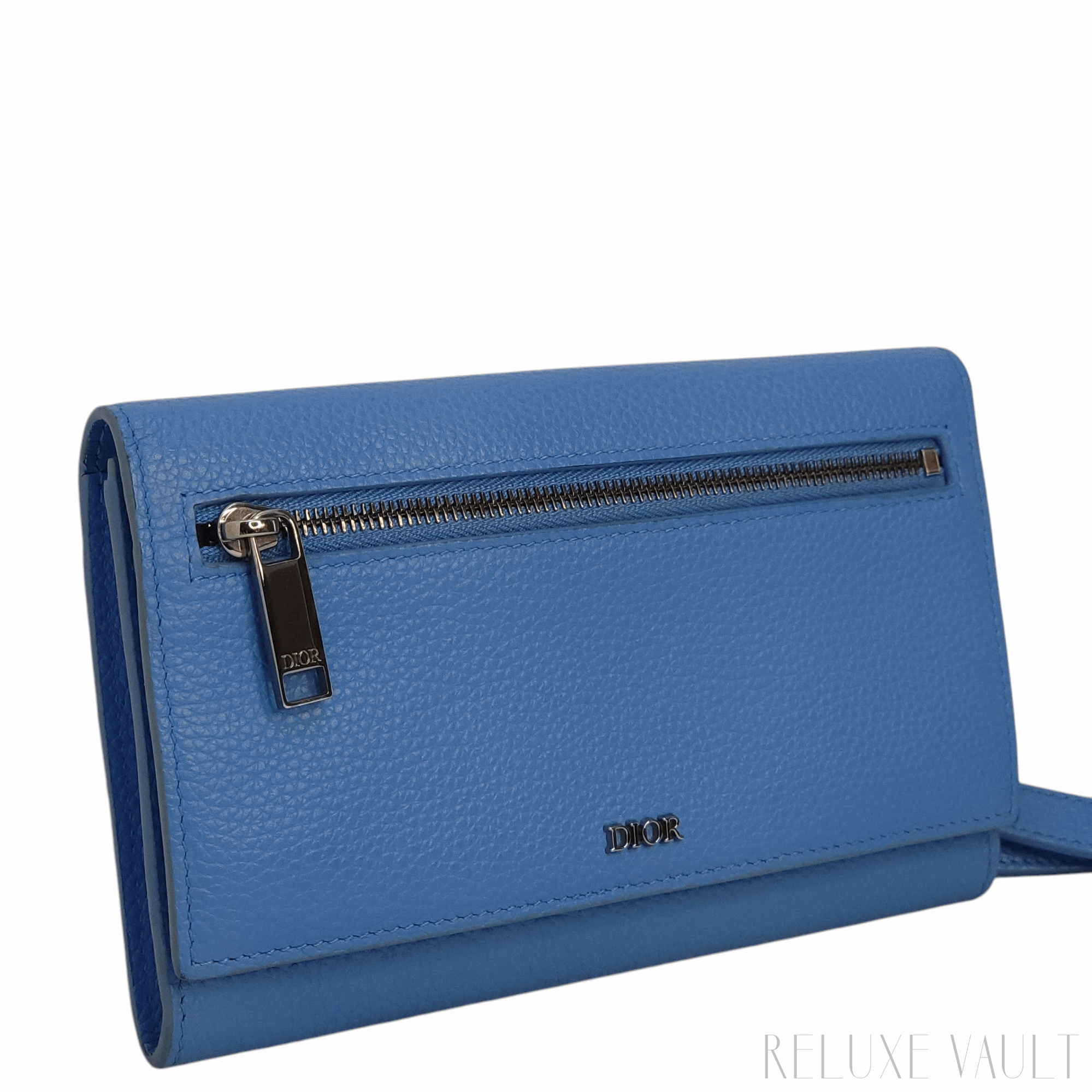 Front Zip Flap Wallet w/ Strap