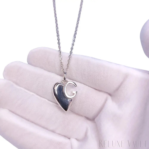 Load image 1 in gallery view. Gucci Heart Necklace 925