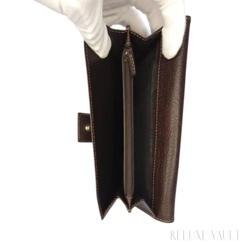 Load image 1 in gallery view. Abbey GG Canvas Continental Wallet