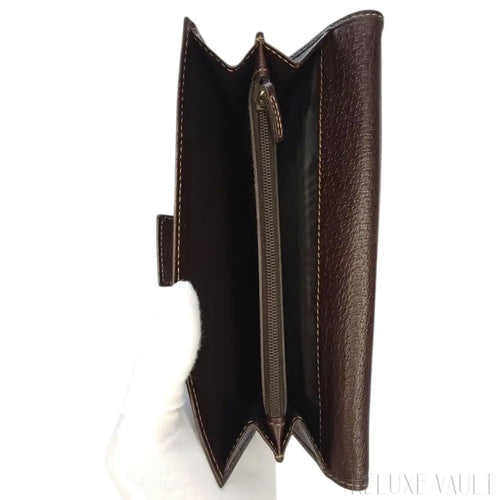 Load image 1 in gallery view. Abbey GG Canvas Continental Wallet