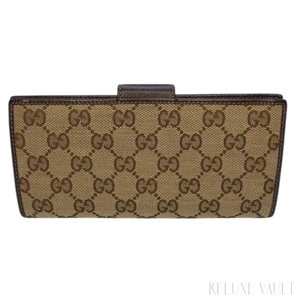 Abbey GG Canvas Continental Wallet