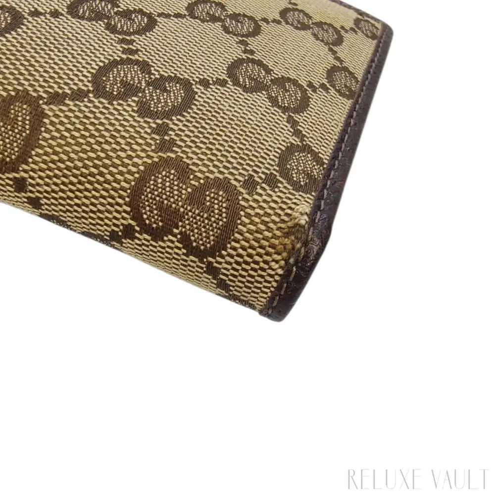 Abbey GG Canvas Continental Wallet