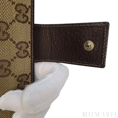 Load image 1 in gallery view. Abbey GG Canvas Continental Wallet