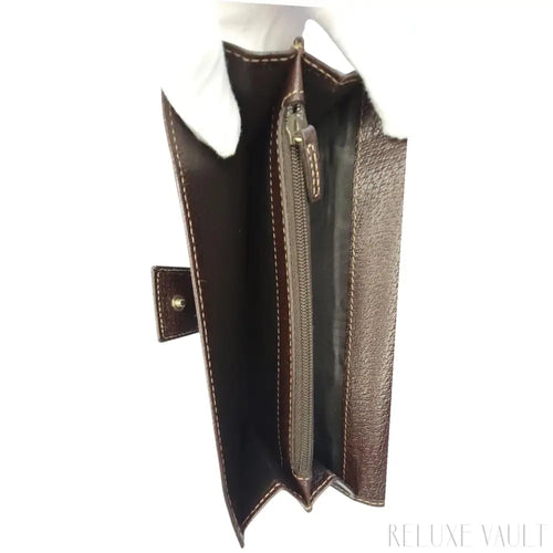 Load image 1 in gallery view. Abbey GG Canvas Continental Wallet