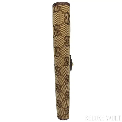 Load image 1 in gallery view. Abbey GG Canvas Continental Wallet