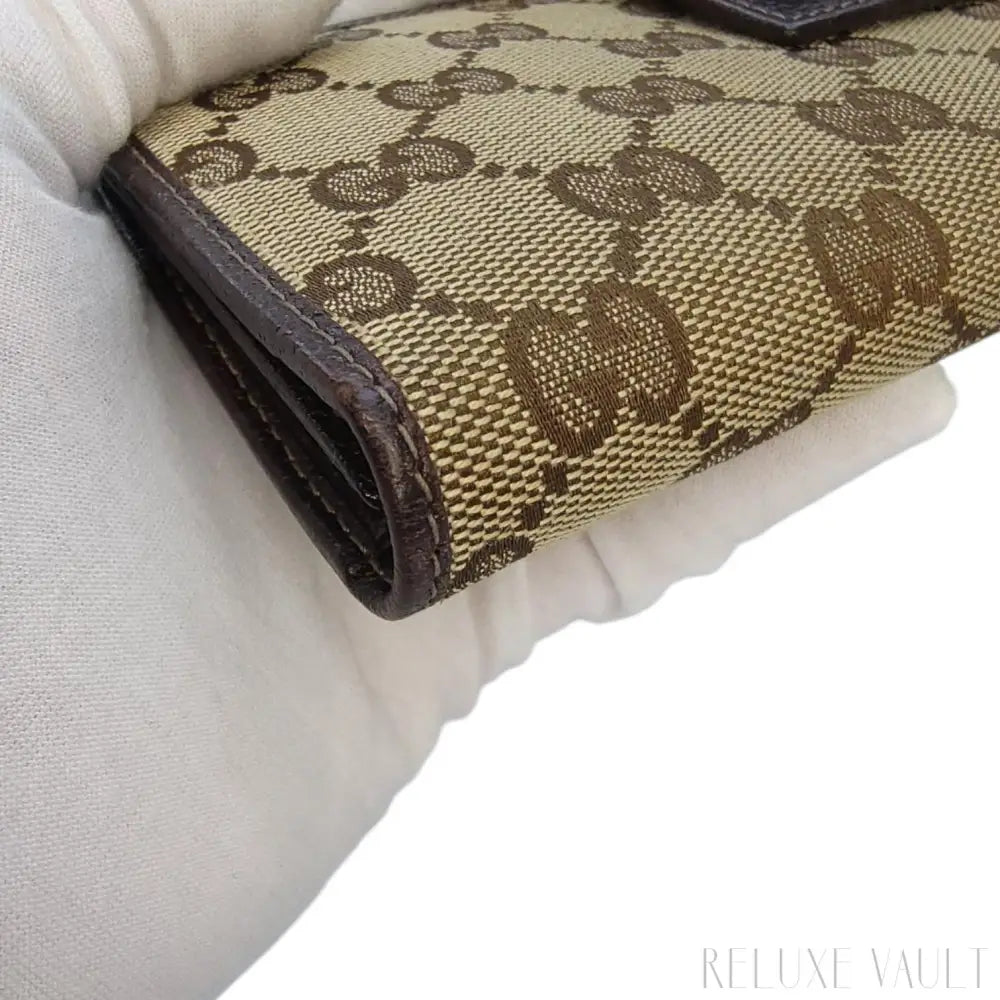 Abbey GG Canvas Continental Wallet