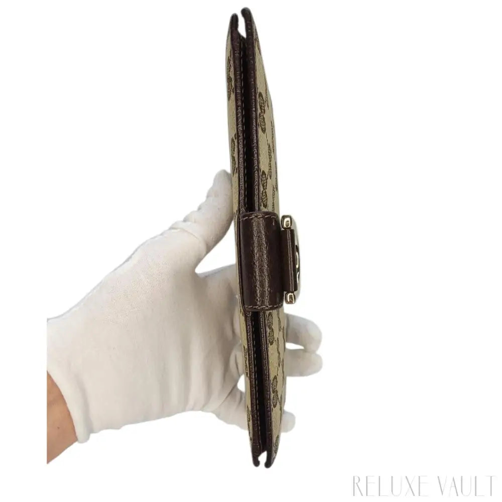 Abbey GG Canvas Continental Wallet