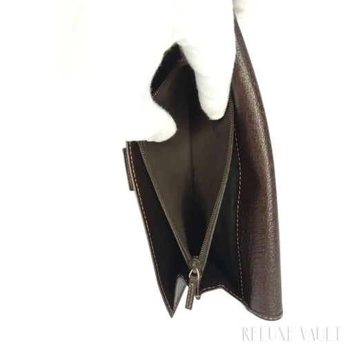 Load image 1 in gallery view. Abbey GG Canvas Continental Wallet