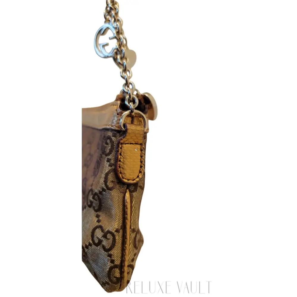 GG Canvas Charm Chain Pouch