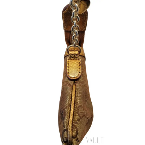 Load image 1 in gallery view. GG Canvas Charm Chain Pouch