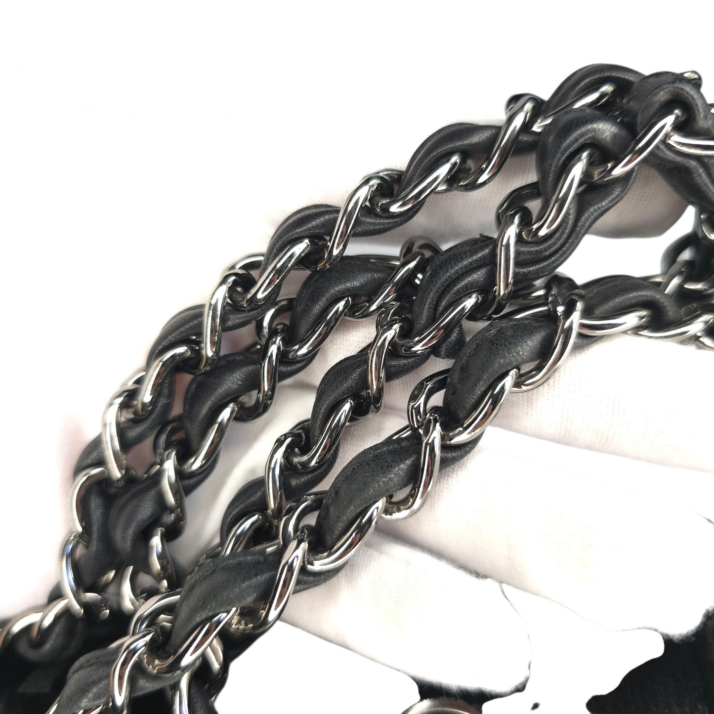 CC Velvet Checkered Flap Bag-Chanel-Reluxe Vault