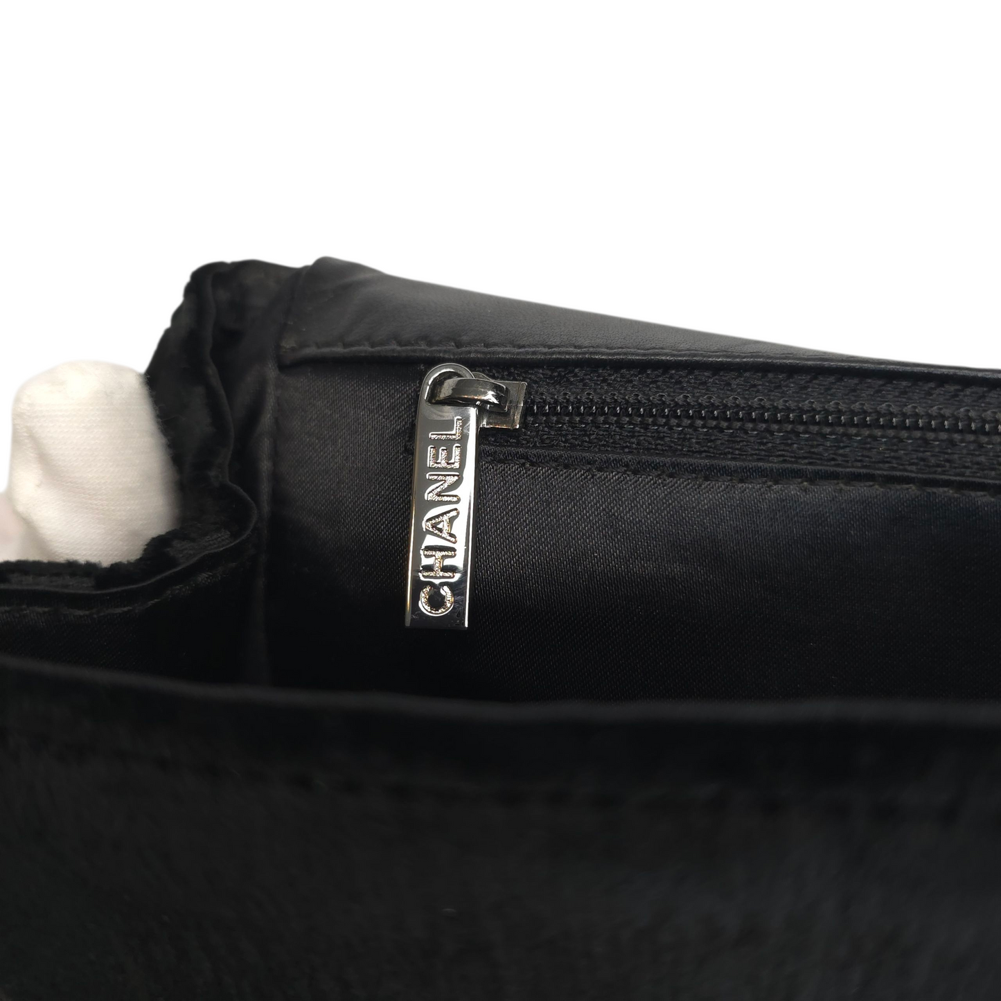 CC Velvet Checkered Flap Bag-Chanel-Reluxe Vault