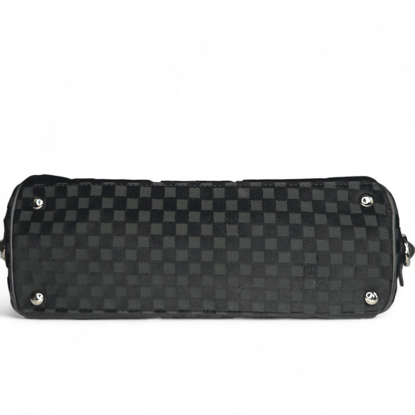 CC Velvet Checkered Flap Bag-Chanel-Reluxe Vault