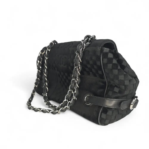 Load image 1 in gallery view. CC Velvet Checkered Flap Bag-Chanel-Reluxe Vault